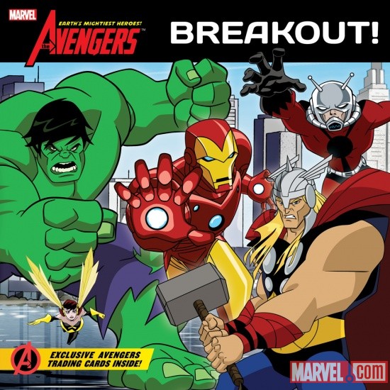 The Avengers: Earth's Mightiest Heroes! Breakout! story book cover art