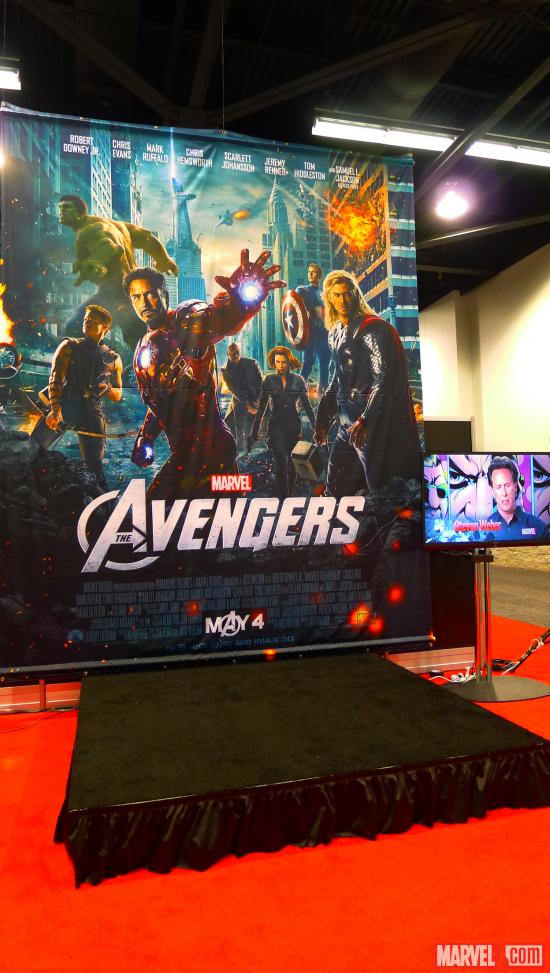 The Marvel booth at WonderCon 2012