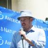 The Amazing Spider-Man Director Marc Webb speaking to the crowd
