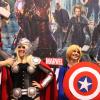 Thor and Captain America cosplayers at Fan Expo 2012