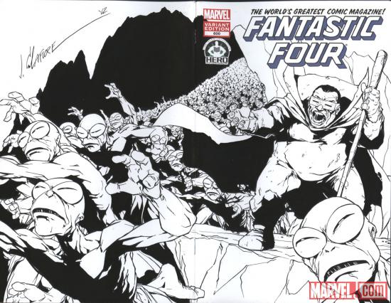 Fantastic Four #600 Hero Initiative variant cover by Jim Calfiore