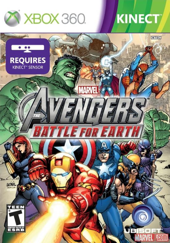 Marvel Avengers: Battle For Earth Xbox 360 box art