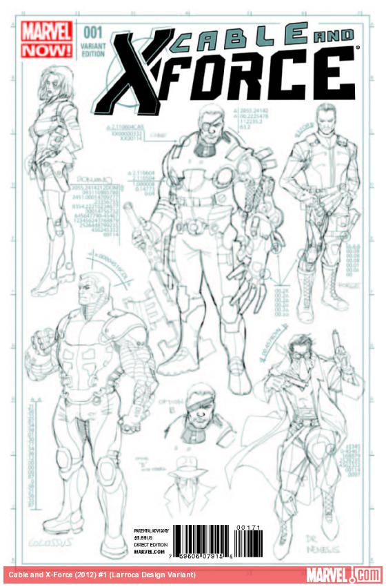 Cable and X-Force (2012) #1 (Larroca Design Variant)