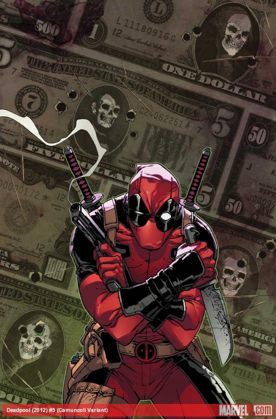 Deadpool (2012) #5 variant cover by Giuseppe Camuncoli