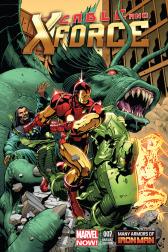 Cable and X-Force #7  (Eaglesham Iron Man Many Armors Variant)