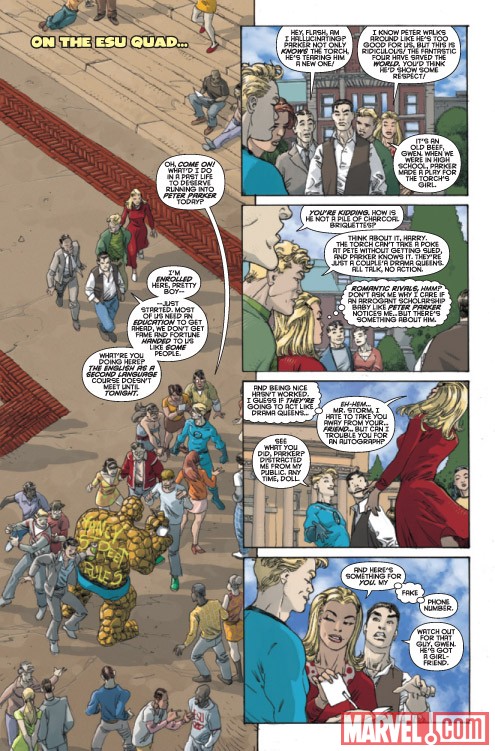 SPIDER-MAN/FANTASTIC FOUR #1 preview art by Mario Alberti