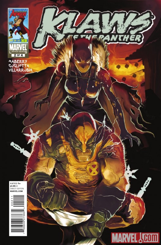 KLAWS OF THE PANTHER #2 cover by Mike Del Mundo