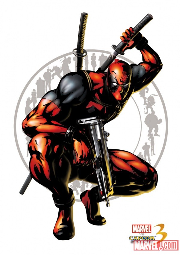 Deadpool character art from Marvel vs. Capcom 3