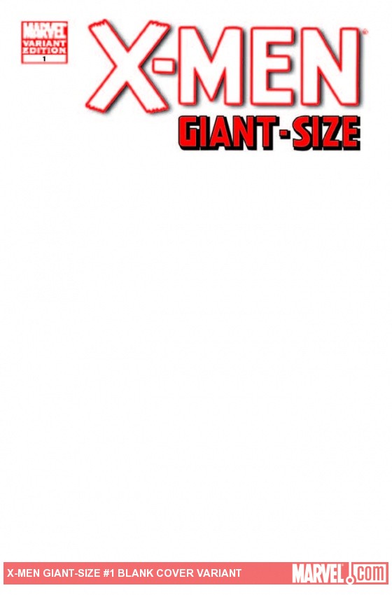 X-MEN GIANT-SIZE 1 (2011) #1 (Blank Cover Variant)