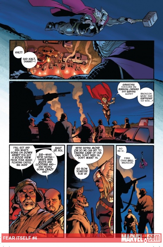 Fear Itself #4 page by Stuart Immonen