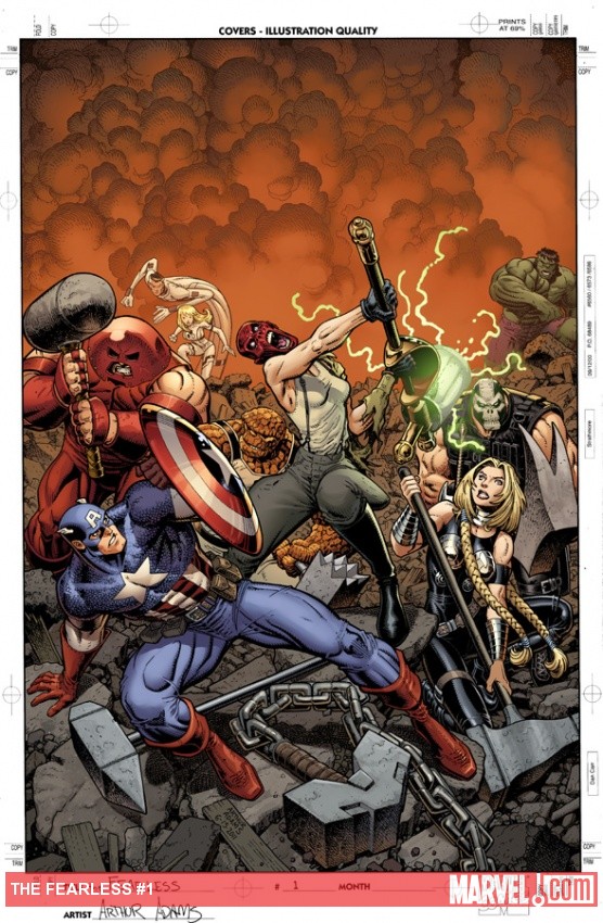 The Fearless #1 cover by Arthur Adams