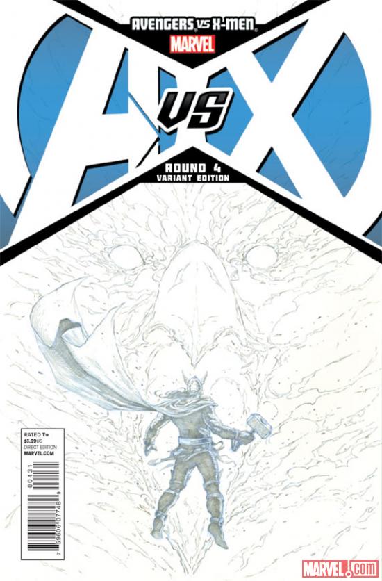 Avengers VS. X-Men #4 Sketch Variant Cover by Jerome Opena
