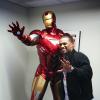 Yankees Second Baseman Robinson Cano with Iron Man at Marvel HQ