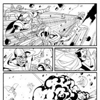 AVENGERS: THE INITIATIVE #28 black and white preview art by Rafa Sandoval