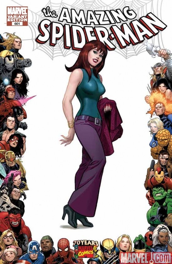 AMAZING SPIDER-MAN #601 cover by John Romita Jr.