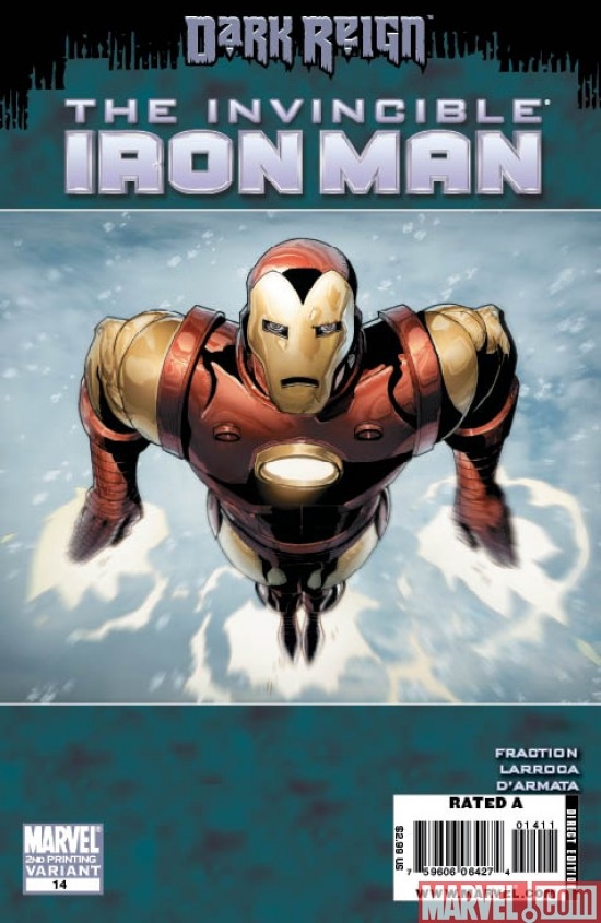 INVINCIBLE IRON MAN #14 SECOND PRINTING VARIANT