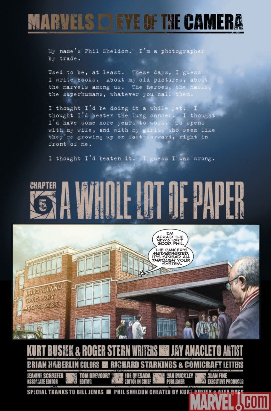 MARVELS: EYE OF THE CAMERA #5 preview page