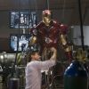 Tony Stark refining the Mark III Iron Man armor