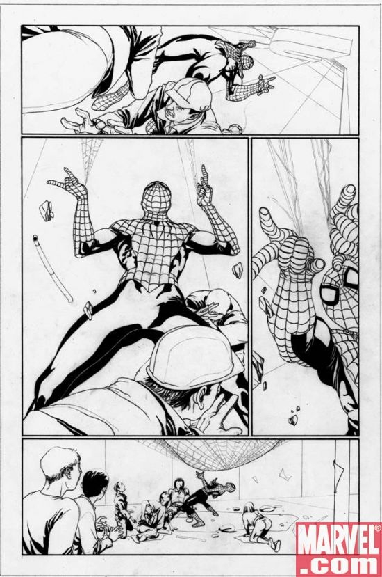 Steve McNiven Brand New Day pencils