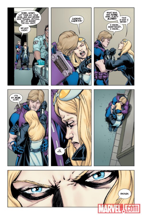 HAWKEYE & MOCKINGBIRD #3 preview art by David Lopez