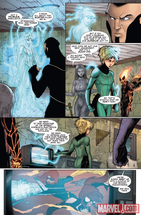 YOUNG ALLIES #3 preview art by David Baldeon