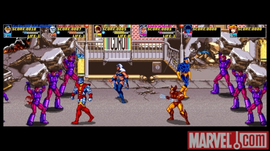 Screenshot from X-Men Arcade