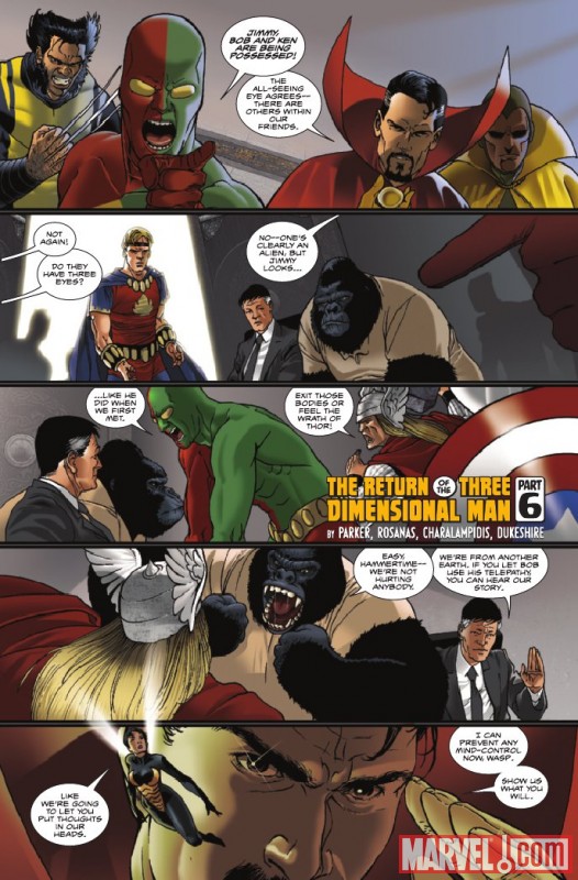 Image Featuring Doctor Strange, Thor, Vision, Wasp, Wolverine