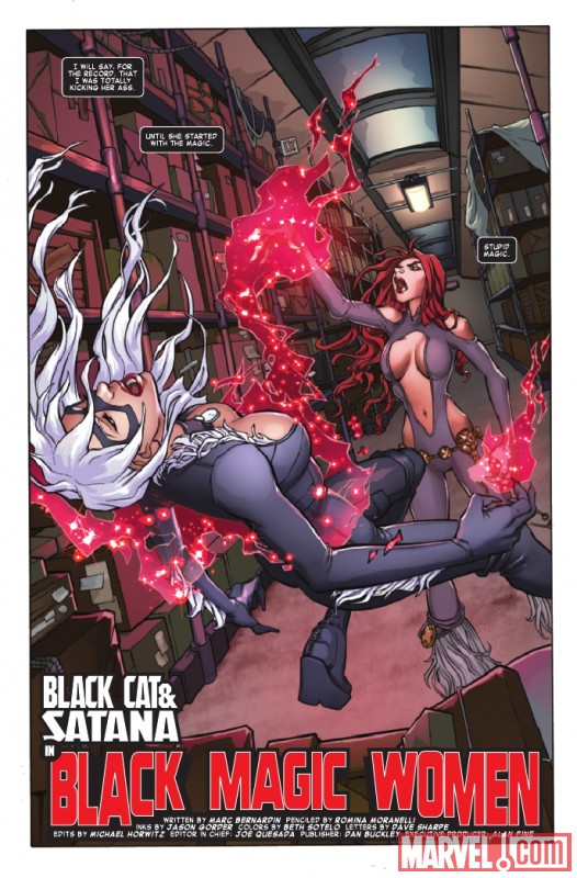 WOMEN OF MARVEL #1 preview page by Romina Moranelli