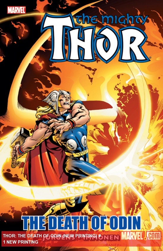 THOR: THE DEATH OF ODIN TPB (NEW PRINTING) cover by Tom Raney