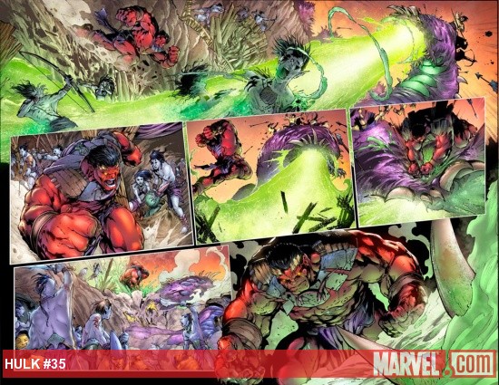 Hulk (2008) #35 preview art by Carlo Pagulayan