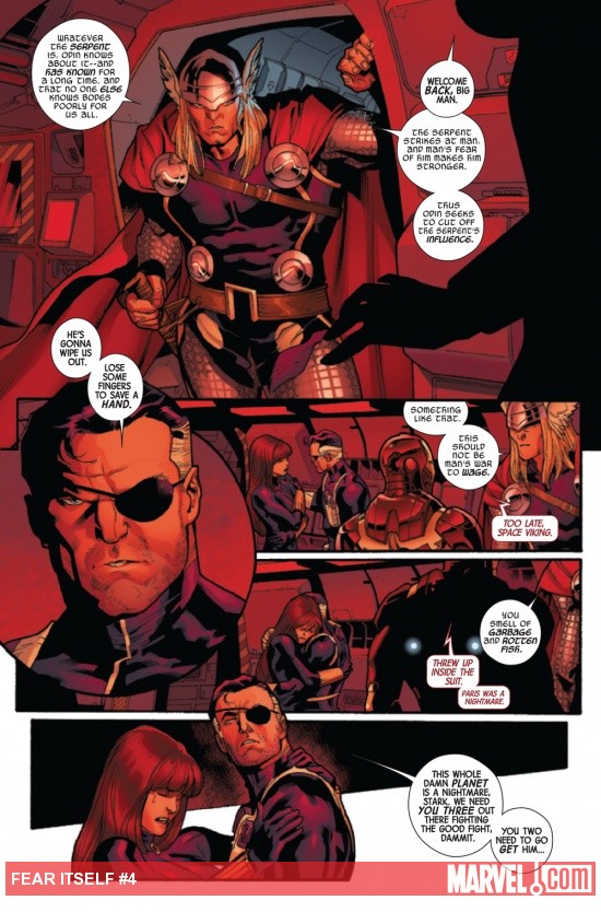 Fear Itself #4 page by Stuart Immonen