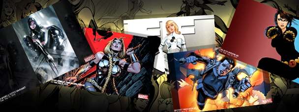 Marvel Heroines Wallpaper Banner