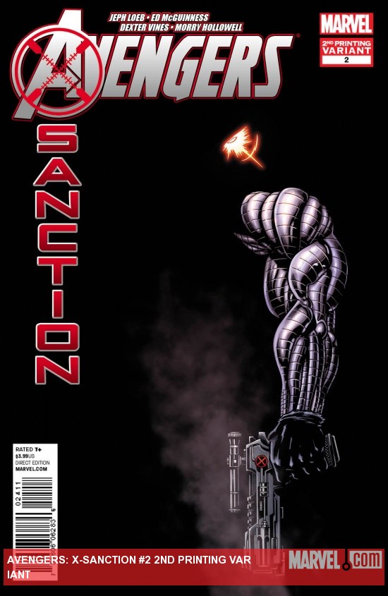 Avengers: X-Sanction #2 second printing variant cover by Ed McGuinness