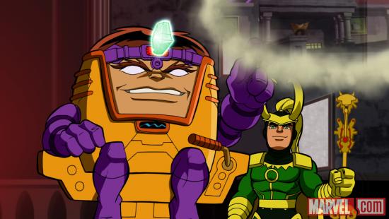 M.O.D.O.C. and Loki from The Super Hero Squad Show
