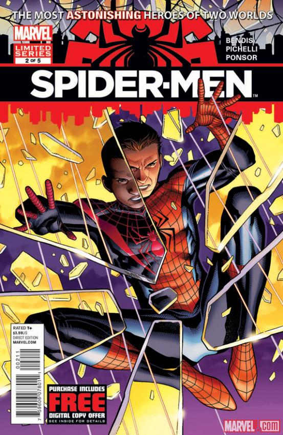 Spider-Men #2 cover by Jim Cheung