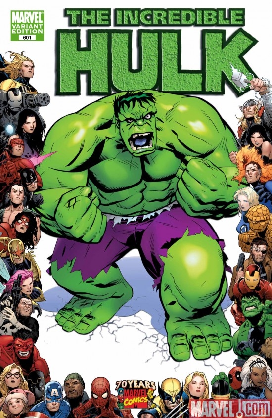 INCREDIBLE HULK #601 70th Anniversary Frame Variant by Michael Golden