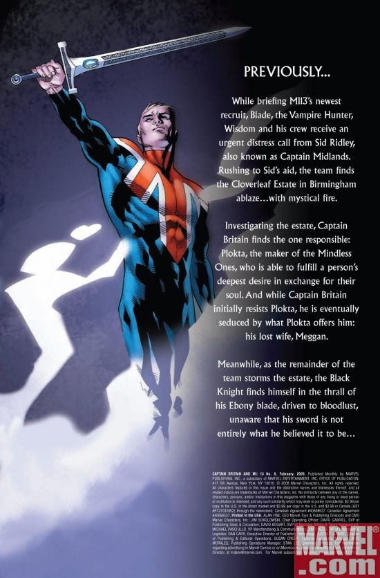 CAPTAIN BRITAIN AND MI13 #8, page 1