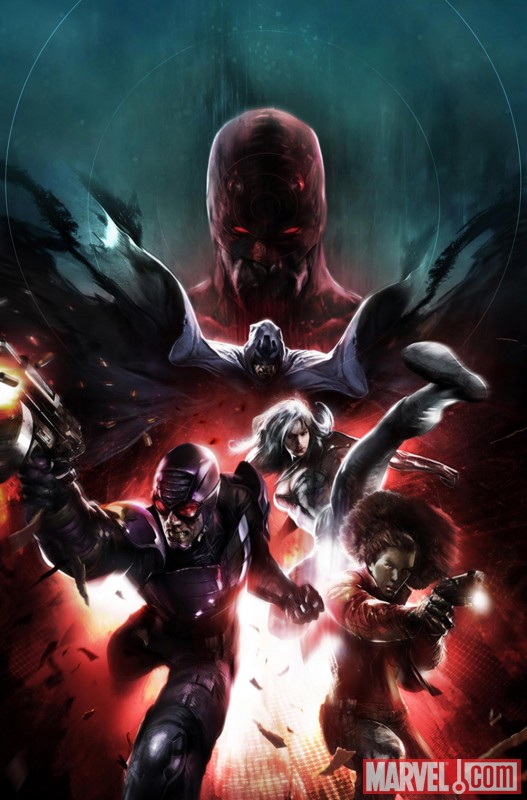 Image Featuring Daredevil, Silver Sable, Misty Knight