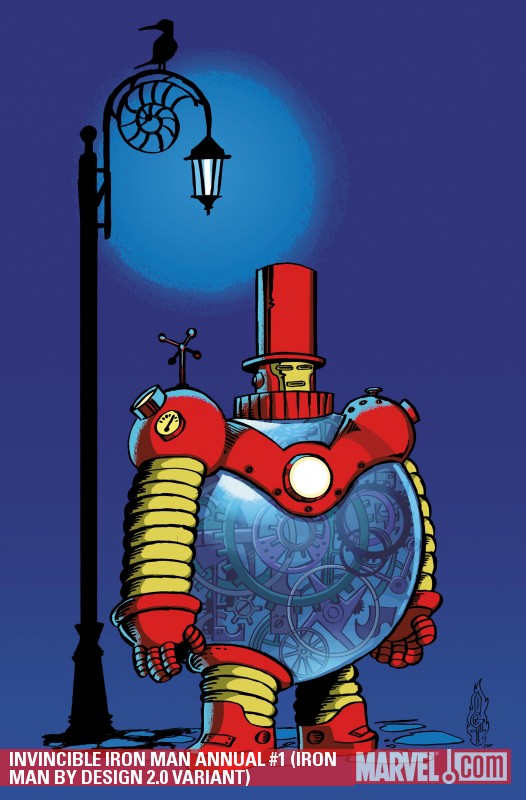 INVINCIBLE IRON MAN ANNUAL 1 (2010) #1 (IRON MAN BY DESIGN 2.0 VARIANT)