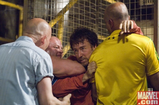 Some thugs make the mistake of angering Bruce Banner...