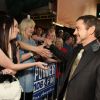 Robert Downey Jr. greets the fans