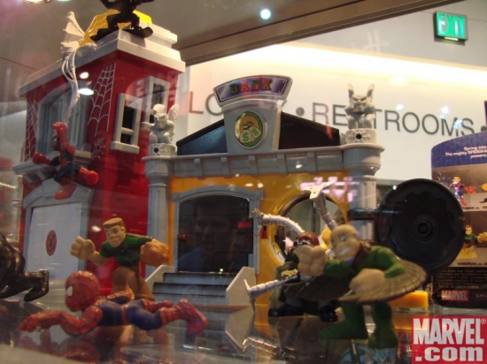 Superhero Squad Spider-Man, Sandman, Doctor Octopus and Vulture
