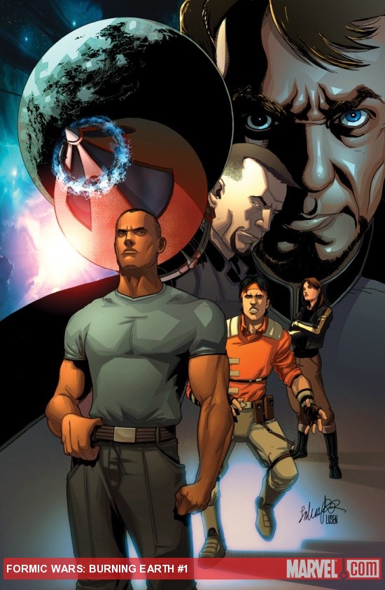 Formic Wars: Burning Earth #1 cover by Salvador Larroca