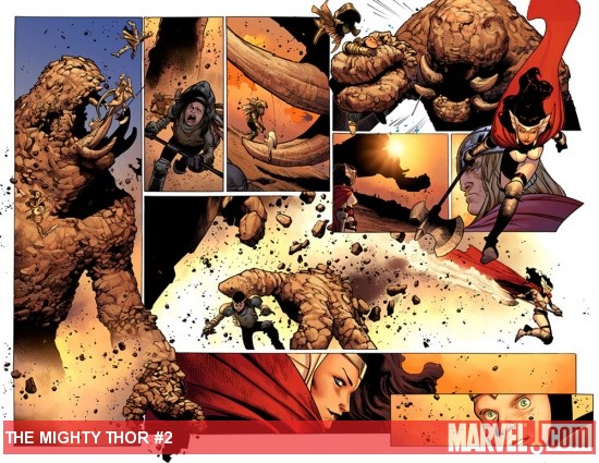 The Mighty Thor #2 preview art by Olivier Coipel