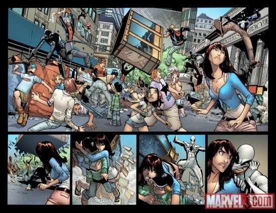 Spider-Island: Riot at Bryant Park
