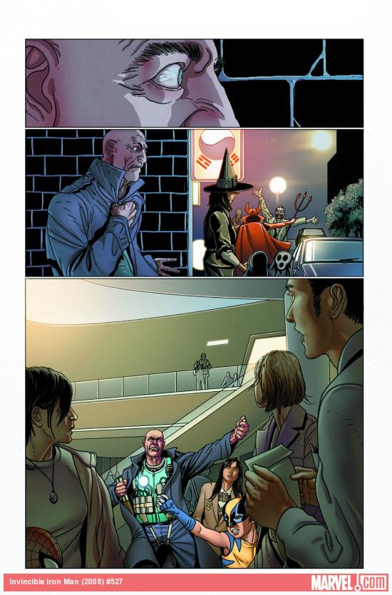 Invincible Iron Man #527 preview art by Salvador Larroca