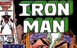 Iron Man #205 cover