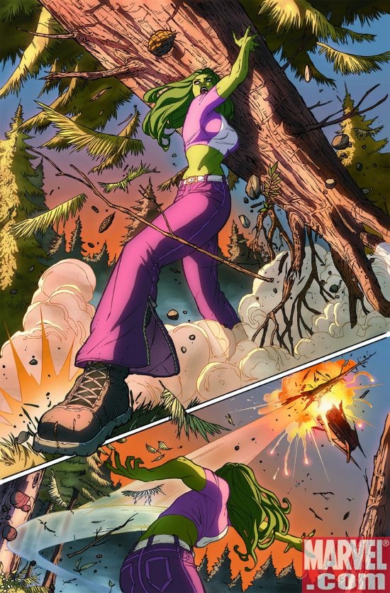 SHE-HULK #32 interior art