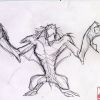 Chupacabra sketch by Juan Doe