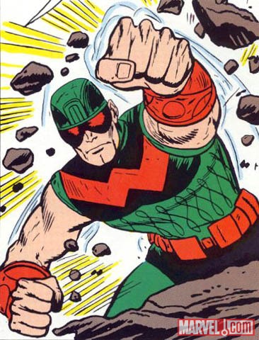Wonder Man in his original costume